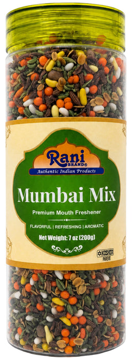 Rani Mumbai Mix (Premium Mouth Freshener) 7oz (200g) PET Jar, After meal Candy ~ Indian Tasty Treats | Vegan | Gluten Friendly | NON-GMO | Indian Origin