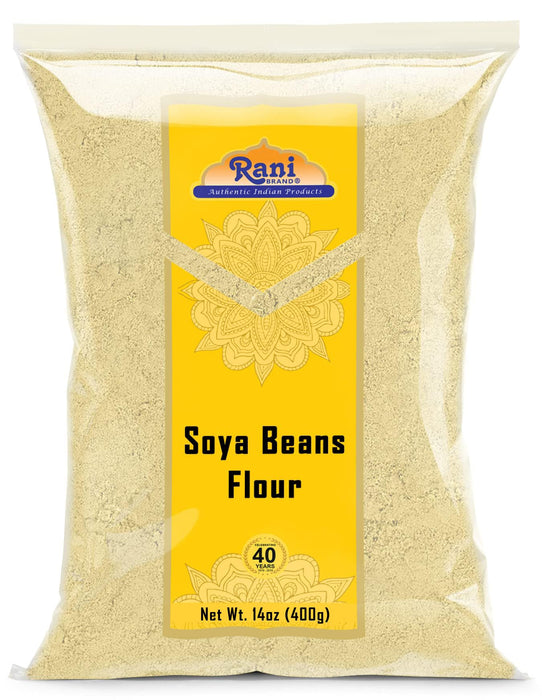 Rani Soya Beans Flour (Soy flour) 14oz (400g) ~ All Natural | Vegan | Gluten Friendly | NON-GMO | Indian Origin