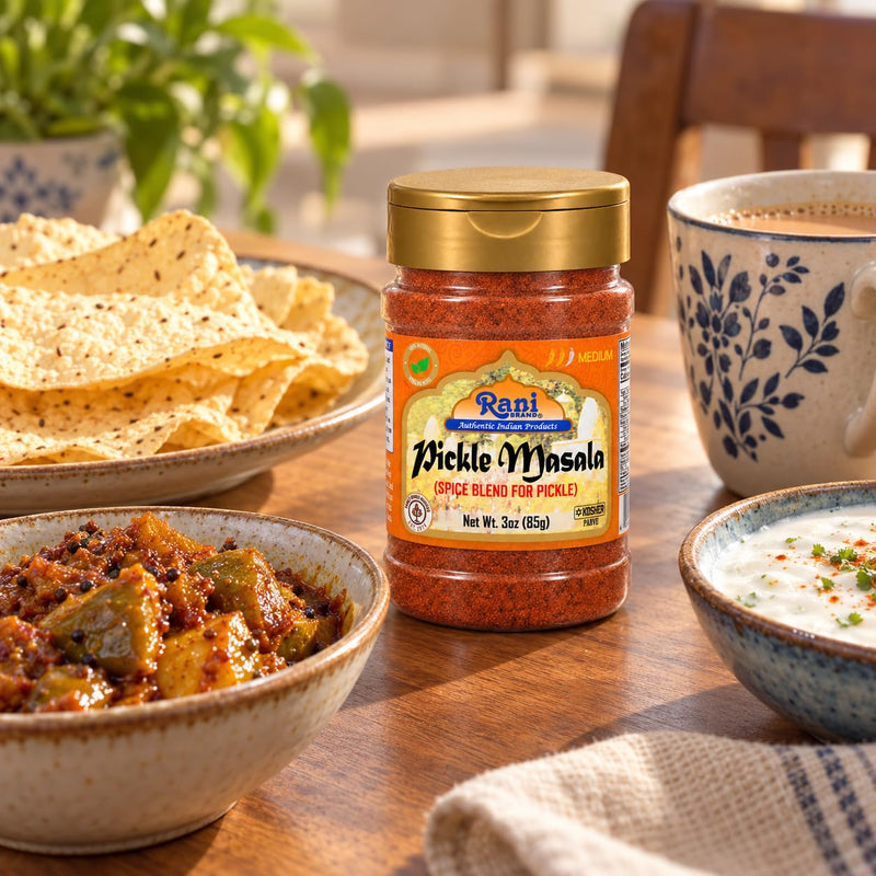 Rani Pickle (Achar) Masala Natural Indian Spice Blend 3oz (85g) PET Jar ~ All Natural | Vegan | Gluten Friendly | NON-GMO | No colors | Indian Origin