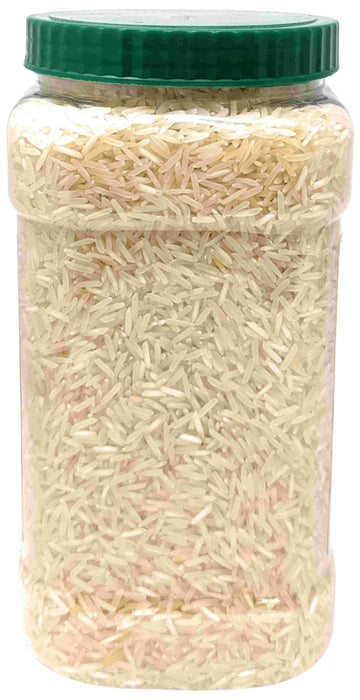 Rani Organic Platinum White Basmati Rice Extra Long Aged 56oz (3.5lbs) 1.59kg PET Jar ~ All Natural | Gluten Friendly | Vegan | Indian Origin | Kosher | Export Quality | USDA Certified Organic