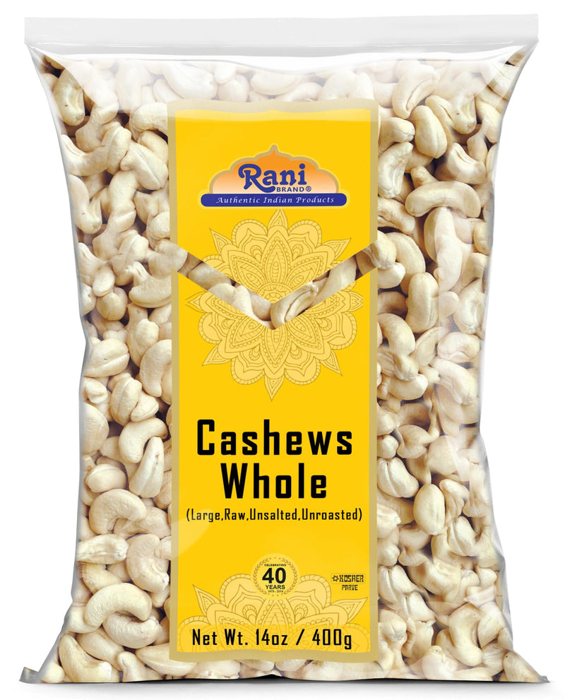 Rani Raw Cashews Whole (uncooked, unsalted) 14oz