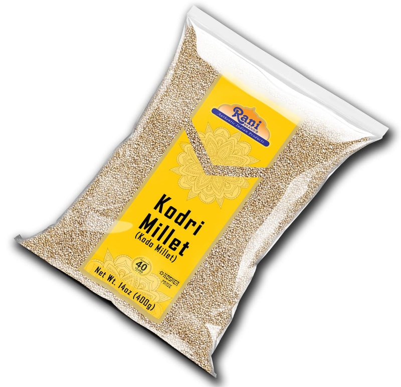 Rani Kodri (Polished Kodo Millet Seeds) Ancient Grains 400g (14oz) ~ All Natural | Gluten Friendly | NON-GMO | Kosher | Vegan | Indian Origin (Varagu / Kodra / Harka)