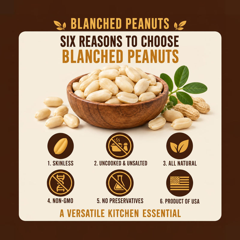Rani Blanched Peanuts {4 Sizes Available}