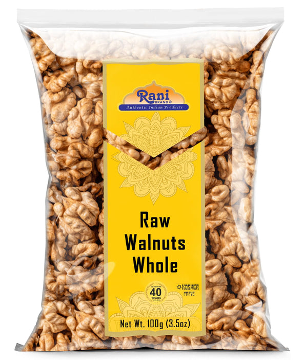 Rani Raw Walnuts, Whole 3.5oz (100g) ~ All Natural | Vegan | Kosher | Gluten Friendly | Fresh Product of USA