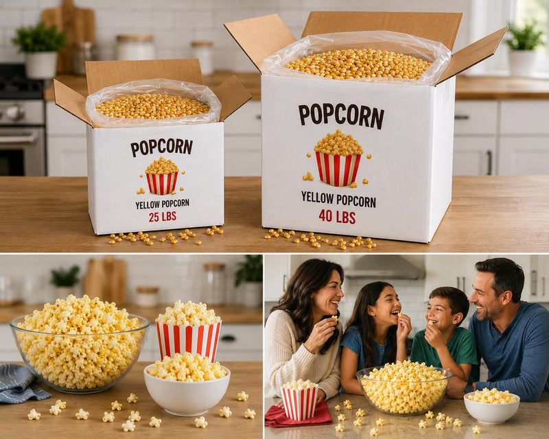 Rani Popcorn Kernels 400oz (25lbs) 11.36kg Bulk, Perfect for Stovetop, Microwave & Popcorn Machines ~ All Natural | Gluten Friendly | Vegan | NON-GMO | Kosher | Product of USA