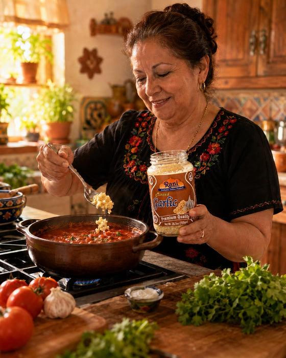 Rani Minced Garlic Cooking Paste 26.5oz (750g) Glass Jar ~ Vegan | Gluten Free | NON-GMO | Kosher | No Colors | Indian Origin