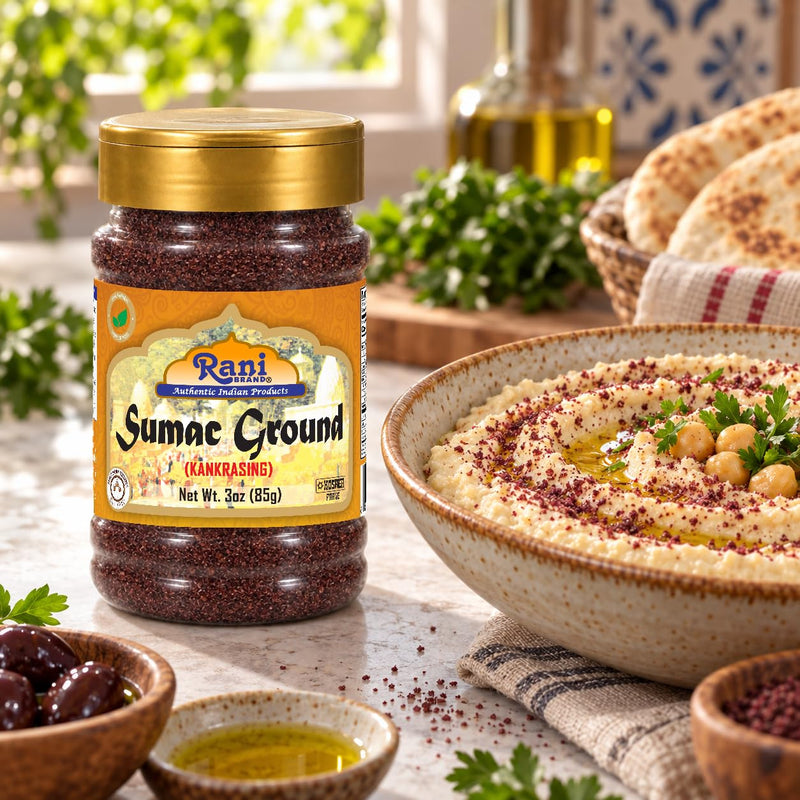 Rani Sumac (Sumak) Spice Ground Powder 3oz (85g) PET Jar ~ All Natural, Salt-Free | Vegan | No Colors | Gluten Friendly | NON-GMO