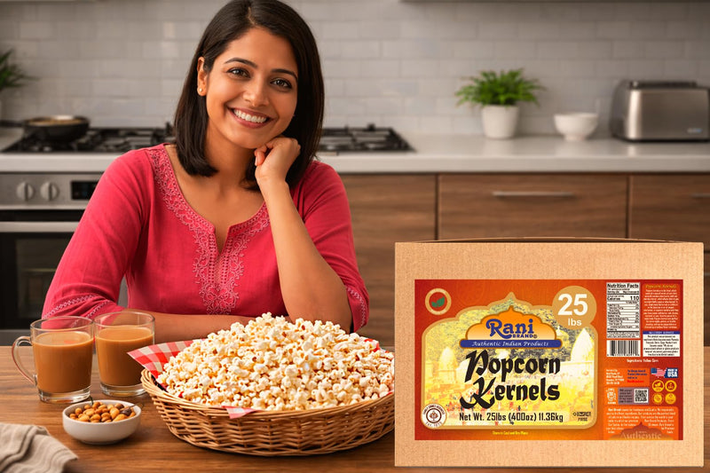 Rani Popcorn Kernels 400oz (25lbs) 11.36kg Bulk, Perfect for Stovetop, Microwave & Popcorn Machines ~ All Natural | Gluten Friendly | Vegan | NON-GMO | Kosher | Product of USA