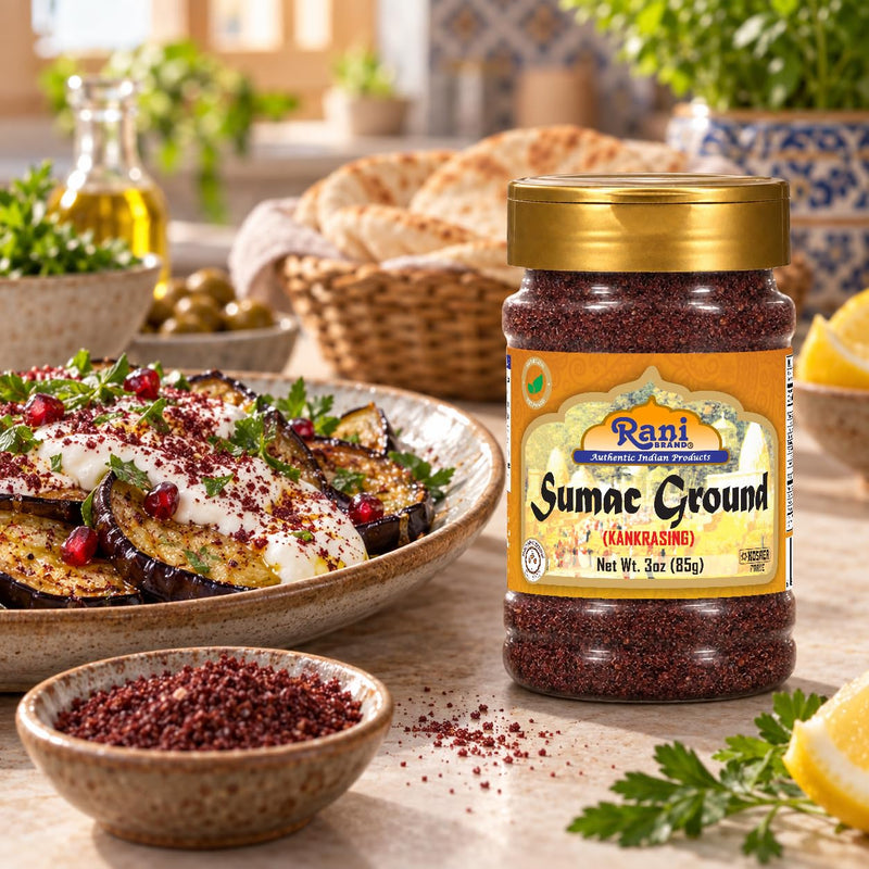 Rani Sumac (Sumak) Spice Ground Powder 3oz (85g) PET Jar ~ All Natural, Salt-Free | Vegan | No Colors | Gluten Friendly | NON-GMO