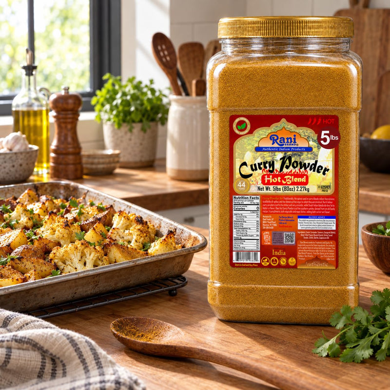 Rani Curry Powder Hot Natural 11-Spice Blend 5lbs (80oz) Bulk ~ Salt Free | Vegan | Gluten Friendly | NON-GMO