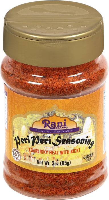 Rani Peri Peri Seasoning (Garlicky Heat with Kick) 3oz (85g) PET Jar ~ Shaker Top | All Natural | Vegan | Gluten Friendly | NON-GMO | Indian Origin