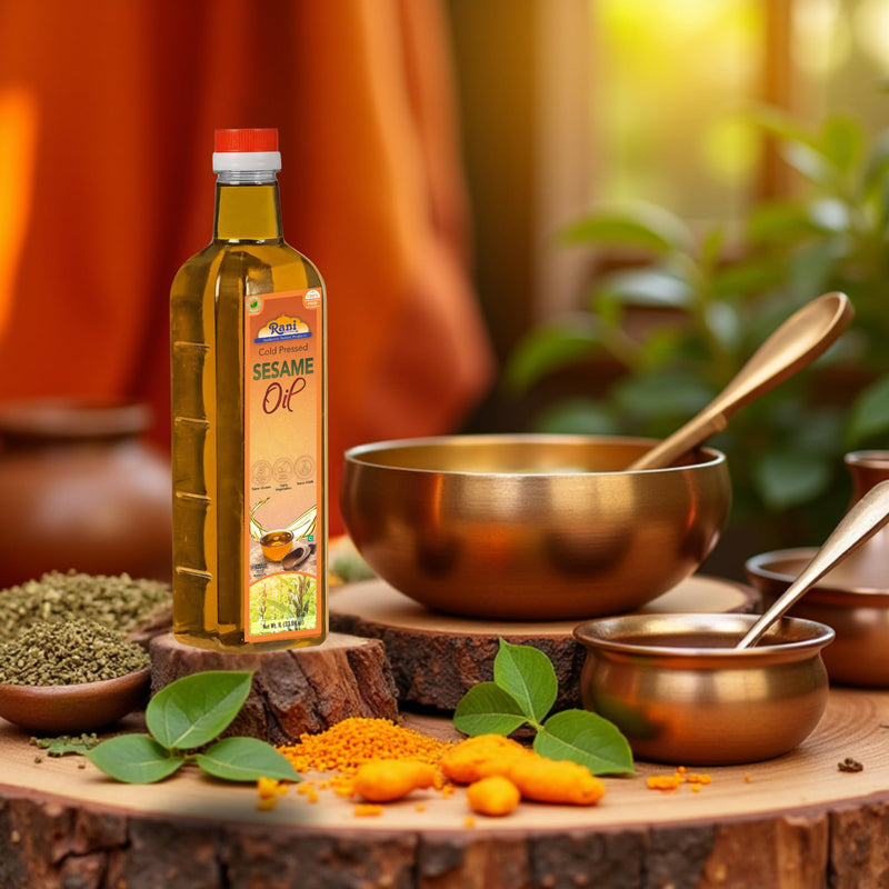 Rani Sesame Oil 33.8 Ounce (1 Liter) Cold Pressed | 100% Natural | NON-GMO | Kosher | Vegan | Gluten Free