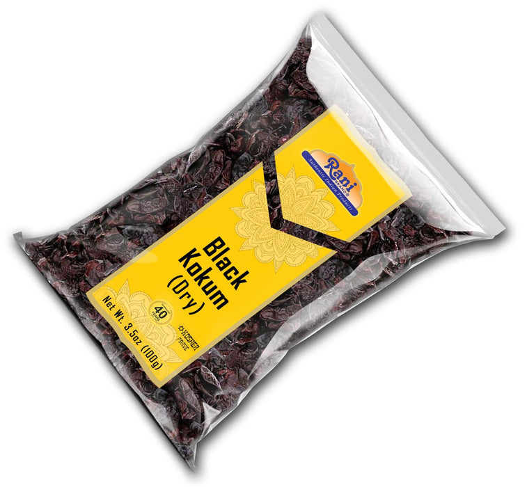 Rani Black Kokum (Dry) Garcinia Indica 3.5oz (100g) ~ All Natural | Gluten Friendly | Vegan | NON-GMO | Kosher | No Salt or fillers | Indian Origin