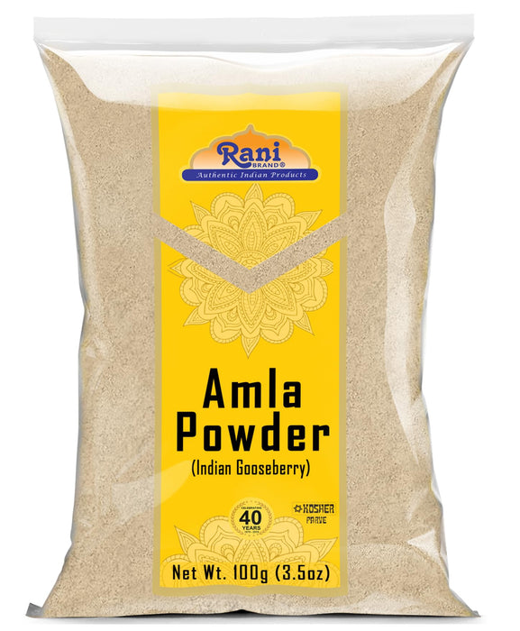 Rani Amla (Indian Gooseberry) Powder 3.5oz (100g) ~ All Natural | Gluten Friendly | Vegan | NON-GMO | Kosher | No Salt or fillers | Indian Origin