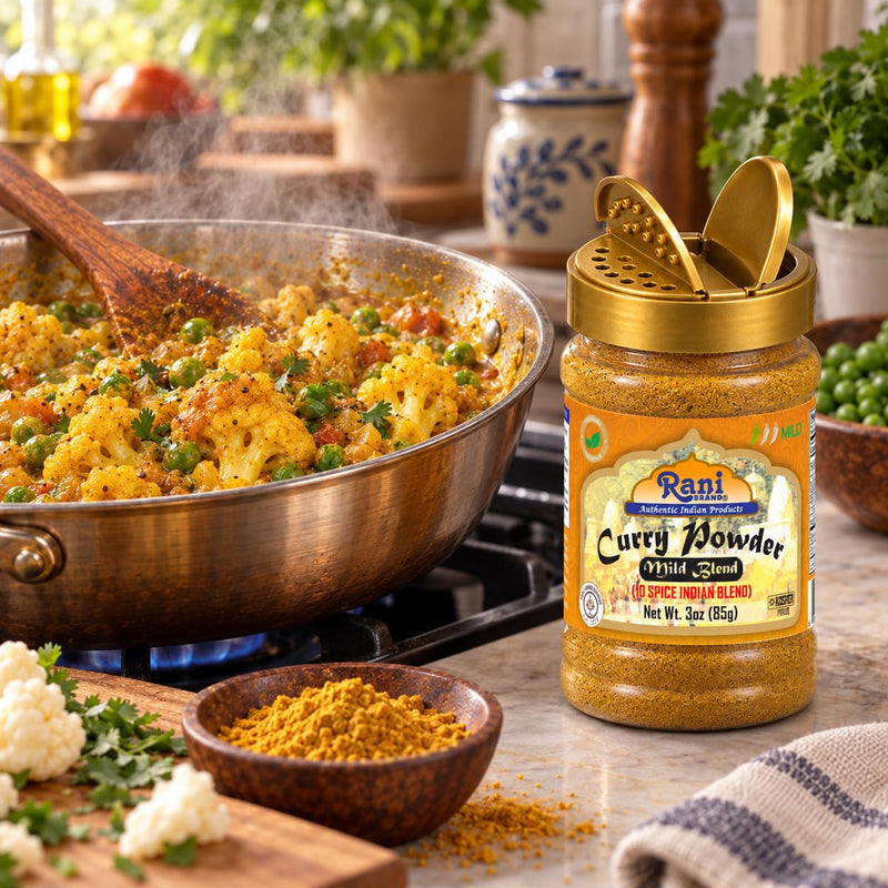 Rani Curry Powder Mild Natural 10-Spice Blend 85g (3oz) ~ Salt Free | Vegan | No Colors | Gluten Friendly | NON-GMO | Kosher | NO Chili or Peppers