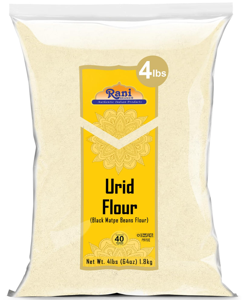 Rani Urid/Urad Flour (Black Matpe Beans Flour) 64oz (4lbs) 1.81kg Bulk ~ All Natural | Vegan | Gluten Friendly | NON-GMO | Kosher | Indian Origin