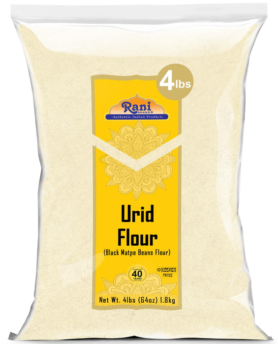 Rani Urid/Urad Flour (Black Matpe Beans Flour) 64oz (4lbs) 1.81kg Bulk ~ All Natural | Vegan | Gluten Friendly | NON-GMO | Kosher | Indian Origin