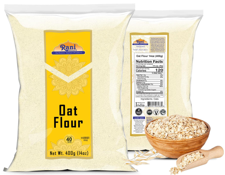 Rani Oat Flour 14oz (400g) ~ All Natural | Gluten Friendly | NON-GMO | Kosher | Vegan | Indian Origin