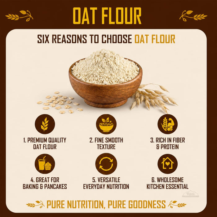 Rani Oat Flour 32oz (2lbs) 908g ~ All Natural | Gluten Free | NON-GMO | Kosher | Vegan | Product of USA