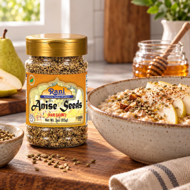 Rani Anise Seeds 3oz (85g) PET Jar ~ All Natural | Gluten Friendly | NON-GMO | Vegan | Indian Origin