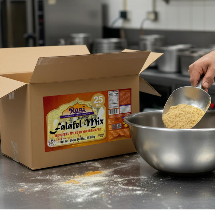Rani Falafex Mix (Chickpeas & Spices Blend for Falafel) 400oz (25lbs) 11.36kg Bulk Box ~ Gluten Friendly | NON-GMO | Kosher | Product of USA