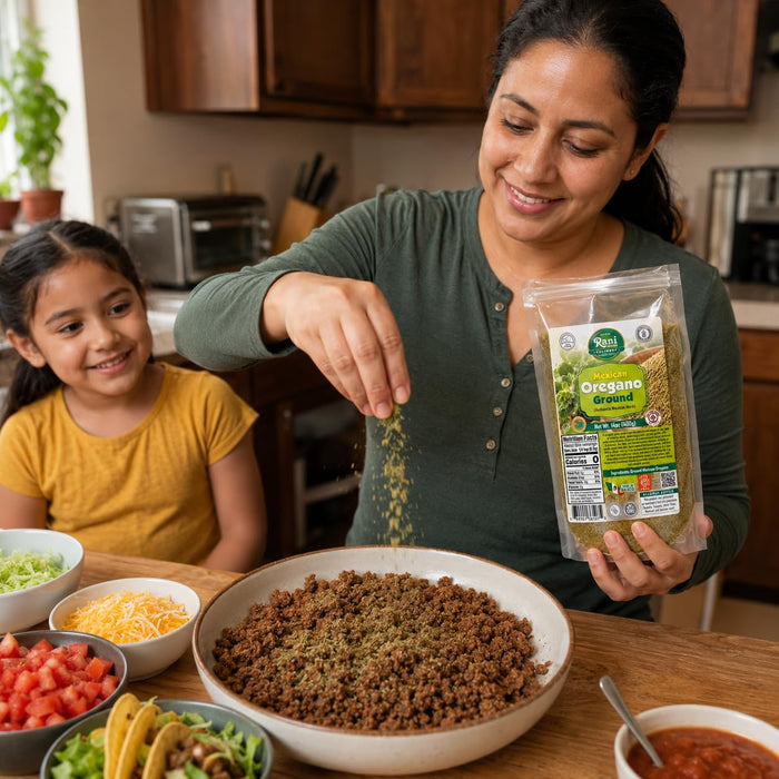 Rani Mexican Oregano Ground (Authentic Mexican Herb) 14oz (400g) ~ Gluten Free | NON-GMO | Kosher | Vegan | Sodium Free | Product of Mexico