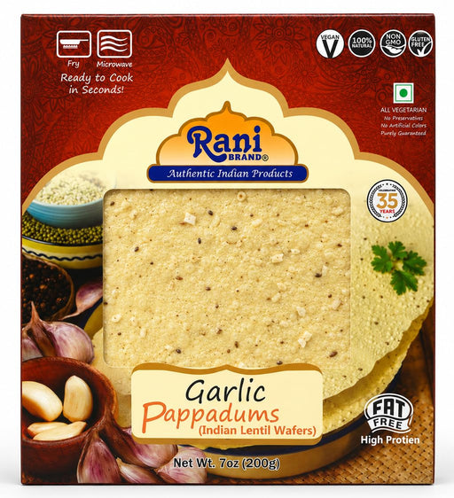 Rani Pappadums (Indian Lentil Wafer Snack) 7oz