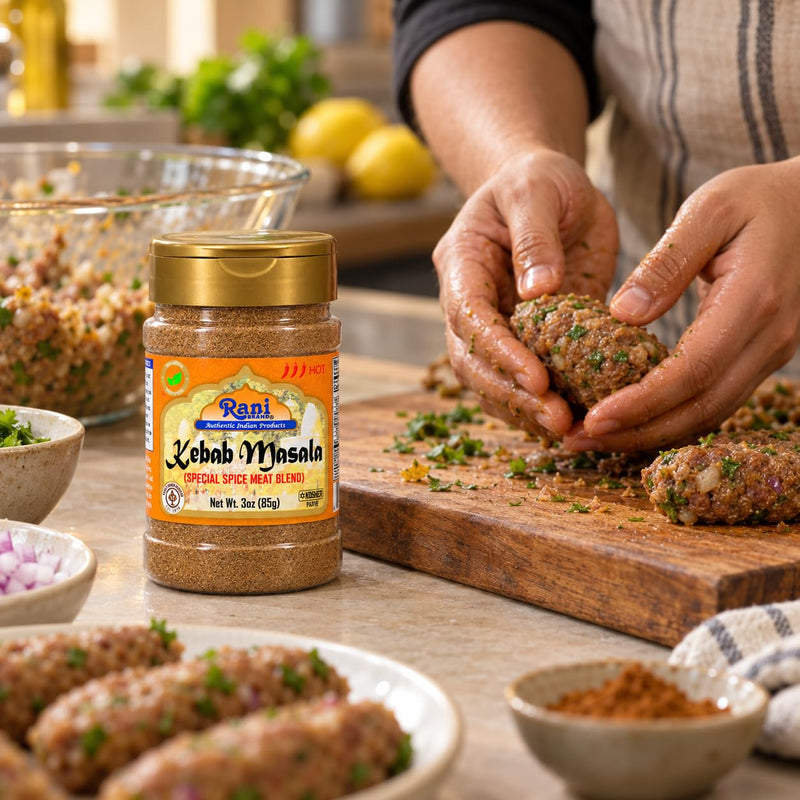 Rani Kebab Masala Indian Spice Blend for Meat Dishes 3oz (85g) PET Jar ~ All Natural, Salt-Free | Vegan | No Colors | Gluten Friendly | NON-GMO | Kosher | Indian Origin