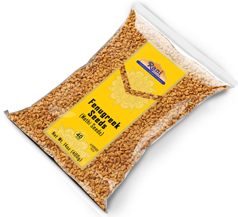 Rani Fenugreek (Methi) Seeds Whole 14oz (400g) Trigonella foenum graecum ~ All Natural | Vegan | Gluten Friendly | Non-GMO | Kosher | Indian Origin