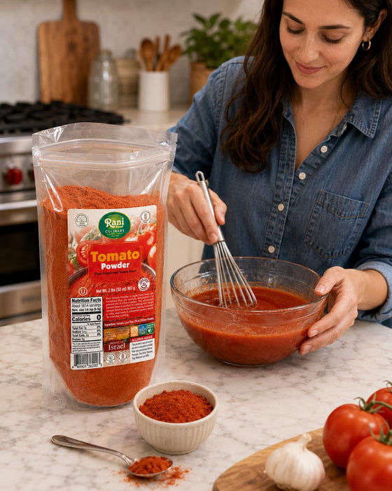 Rani Tomato Powder (Pure Dehydrated Tomato Base) 32oz (2lbs) 908g ~ Gluten Free | NON-GMO | Kosher | Vegan | Sodium Free | Product of Israel