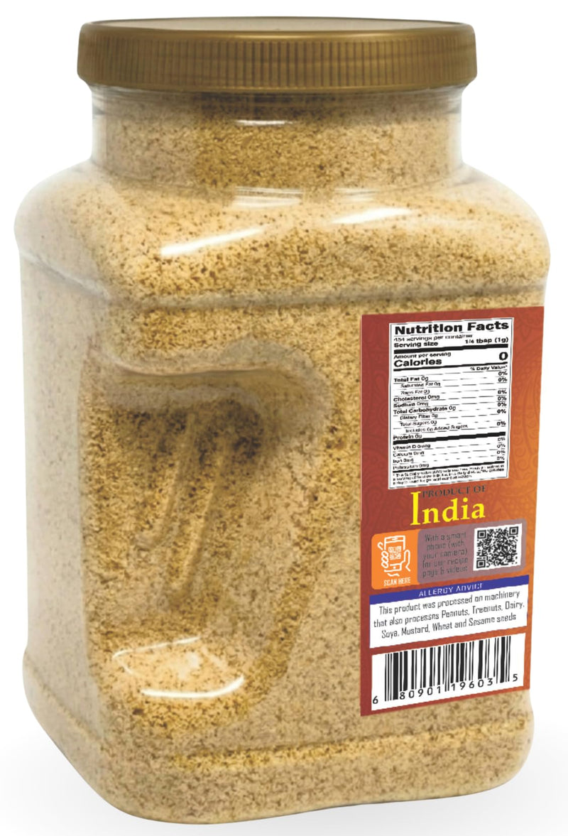 Rani Asafetida (Hing) Ground 48oz (3lbs) 1.36kg PET Jar ~ Natural | Salt Free | Vegan | NON-GMO | Best for Onion Garlic Substitute