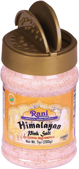 Rani Himalayan Pink Salt Powder (84 Essential Trace Minerals) 7oz (200g) PET Jar ~ All Natural | Vegan | Gluten Friendly | NON-GMO | Kosher | Indian Origin