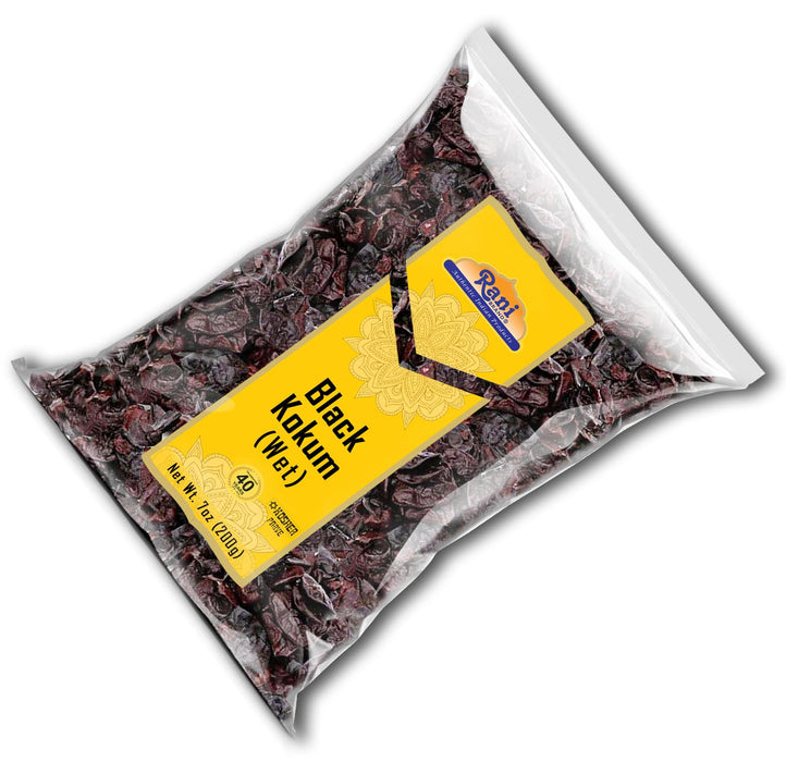 Rani Black Kokum (Wet) Garcinia Indica 7oz (200g) ~ All Natural | Gluten Friendly | Vegan | NON-GMO | Kosher | No Salt or fillers | Indian Origin