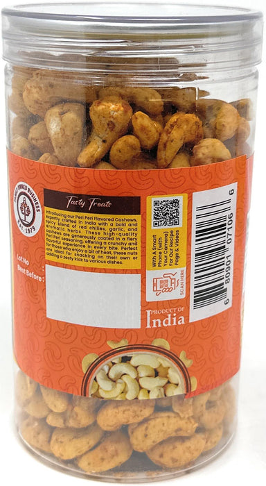 Rani Peri Peri Roasted Cashews 14oz (400g) PET Jar, Pack of 6, Non-Fried, Oil Free ~ All Natural | Vegan | Gluten Friendly | NON-GMO | Kosher | Air Roasted, Crunchy & Flavorful