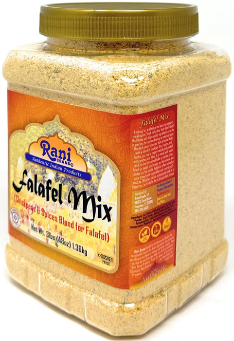 Rani Falafel Mix (Chickpeas & Spices Blend for Falafel) 48oz (3lbs) 1.36kg PET Jar ~ All Natural | Gluten Friendly | NON-GMO | Kosher | Indian Origin