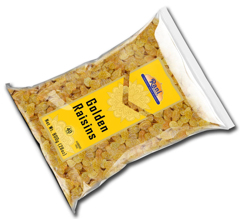 Rani Golden Raisins 28oz (800g) ~ All Natural | Gluten Friendly | NON-GMO | Kosher | Vegan | Indian Origin