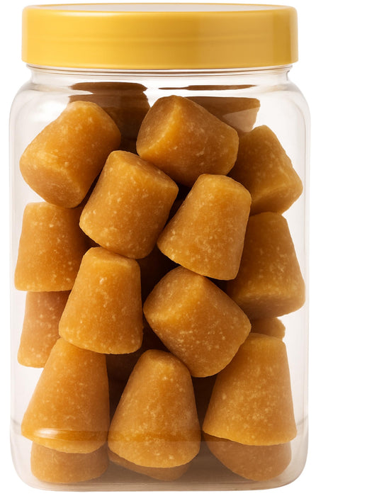 Rani Kolhapuri Jaggery Cubes (Unrefined Cane Sugar) 17.5oz (1.1lbs) 500g PET Jar ~ All Natural, No Color added, Gluten Friendly | Vegan | NON-GMO | Kosher | No Salt or fillers