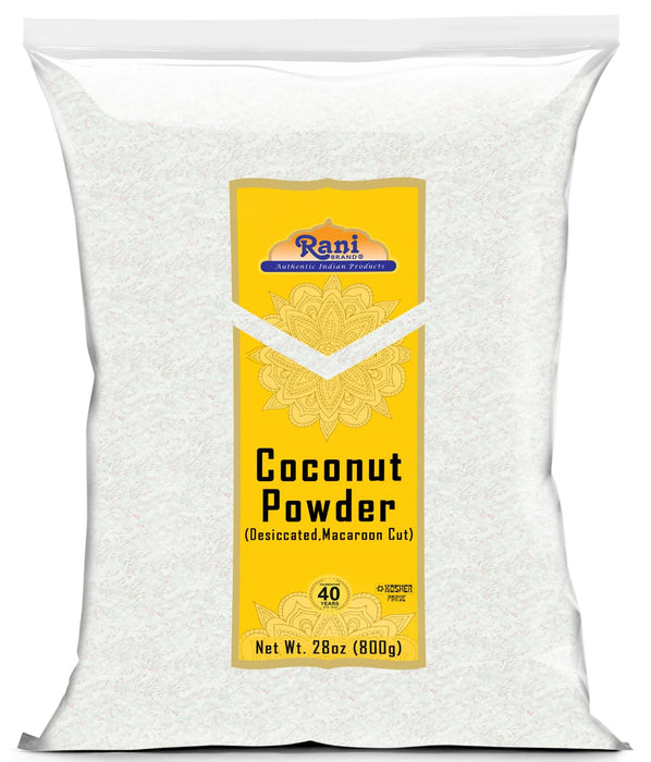 Rani Coconut Fine Powder (Desiccated, Macaroon Cut) 28oz (800g) Raw (uncooked, unsweetened) ~ All Natural | Vegan | Kosher | Gluten Free Ingredients