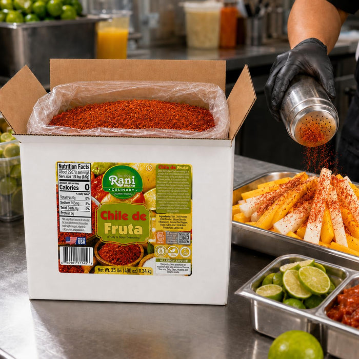 Rani Chile de Fruta (Fruity & Spicy Seasoning) 400oz (25lbs) 11.34kg Bulk Box ~ Gluten Free | NON-GMO | Kosher | Vegan | Sodium Free | Product of USA