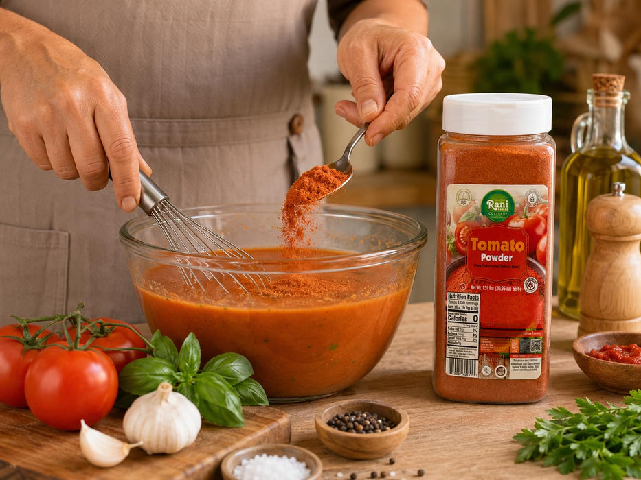 Rani Tomato Powder (Pure Dehydrated Tomato Base) 20.96oz (1.31lbs) 594g ~ Gluten Free | NON-GMO | Kosher | Vegan | Sodium Free | Product of Israel
