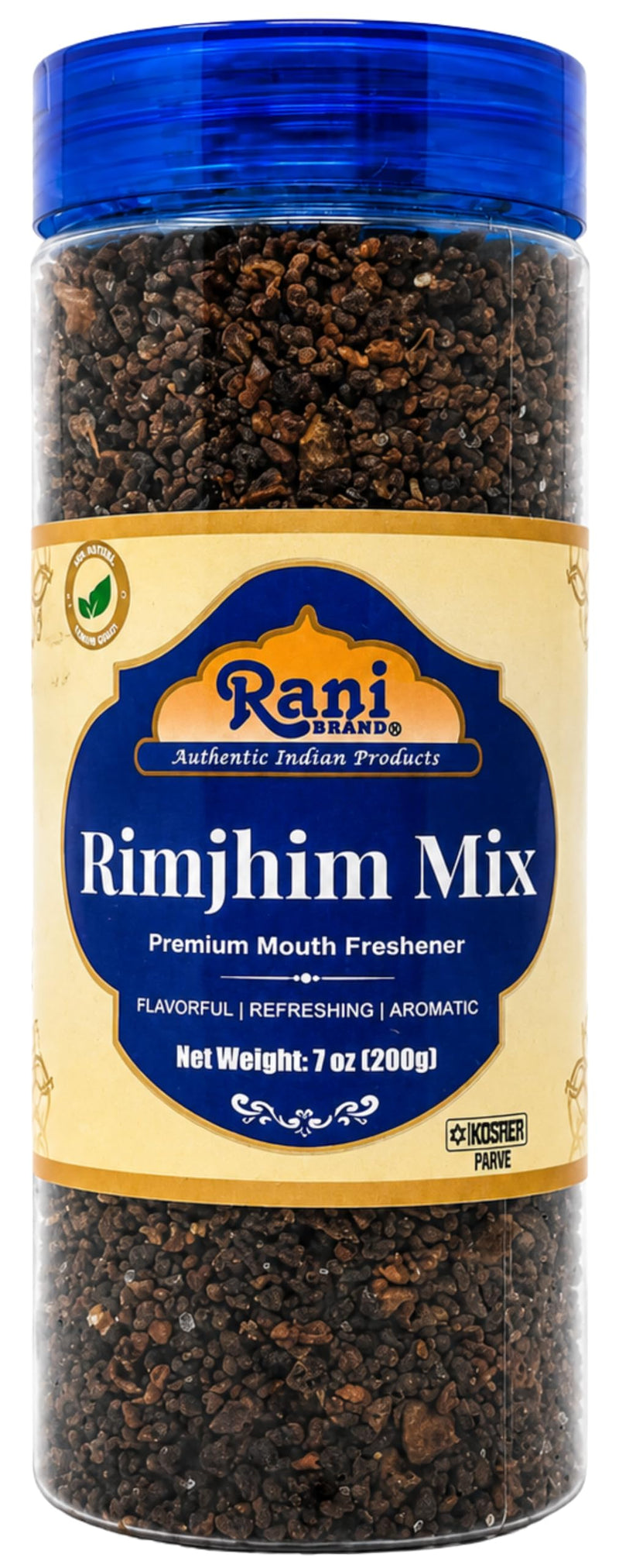 Rani Rimjhim Mix (Premium Mouth Freshener) 7oz (200g) PET Jar, After meal Candy ~ Indian Tasty Treats | Vegan | Gluten Friendly | NON-GMO | Indian Origin