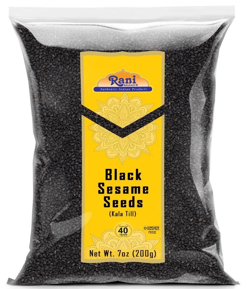 Rani Sesame Seeds Whole Black, Raw (Kala Till) 7oz