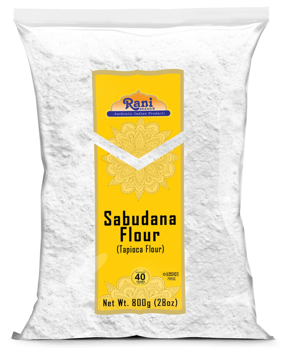 Rani Sabudana Flour (Tapioca/Sago Flour) 28oz (1.75lbs) 800g ~ All Natural | Vegan | Gluten Friendly | NON-GMO | Kosher | Indian Origin