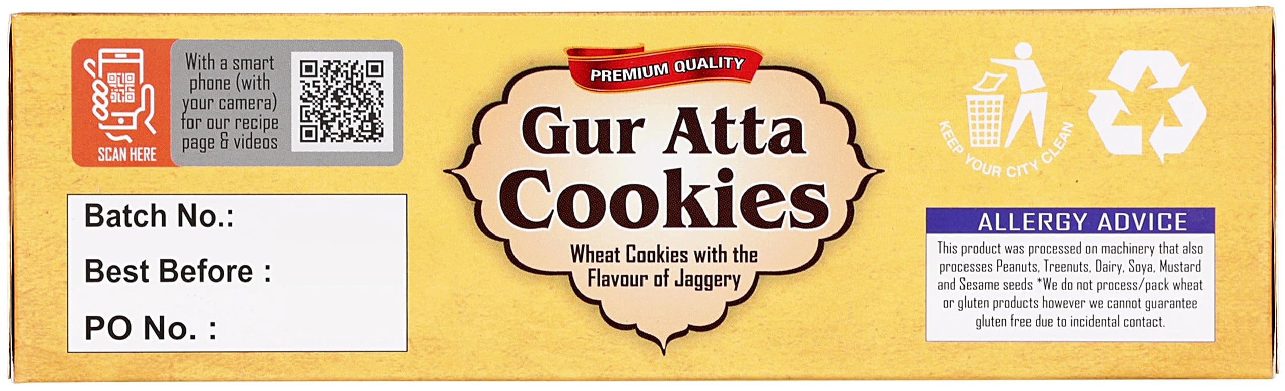Rani Gur Atta Cookies (Wheat Cookies with the Flavor of Jaggery) 14oz