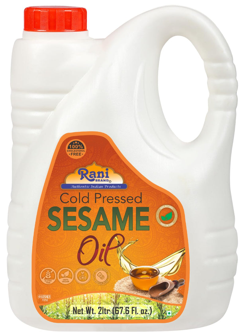 Rani Sesame Oil 67.6 Ounce (2 Liter) Cold Pressed | 100% Natural | NON-GMO | Kosher | Vegan | Gluten Free