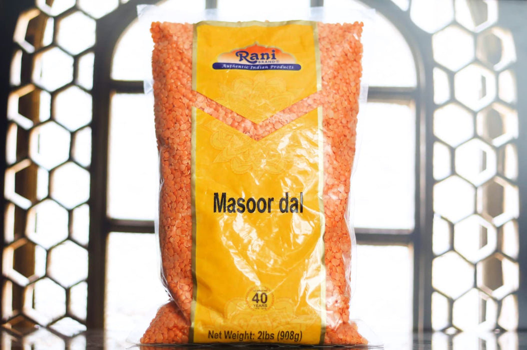 Rani Masoor Dal (Indian Red Lentils) Split Gram, 64oz (4lbs) 1.81kg ~ All Natural | Gluten Friendly | NON-GMO | Kosher | Vegan | Indian Origin