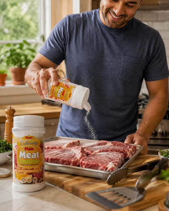 Rani Plain Meat Tenderizer (Premium Meat Softening Blend) 1.25lbs (20oz) 567g PET Jar ~ Gluten Free | NON-GMO | Kosher | Vegan | Product of USA