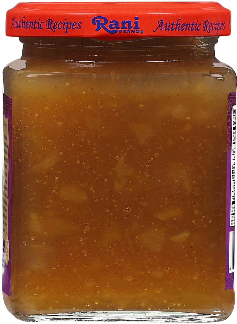 Rani Hot Mango Chutney (Spicy Indian Preserve) 12.3oz (350g) Glass Jar, Pack of 2, Ready to eat, Vegan ~ Gluten Free, All Natural, NON-GMO, Kosher