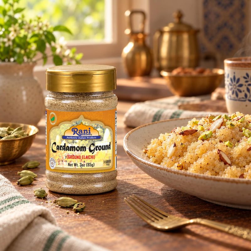 Rani Cardamom (Elachi) Powder 3oz (85g) PET Jar ~ All Natural | No Color added | Gluten Friendly | Vegan | NON-GMO