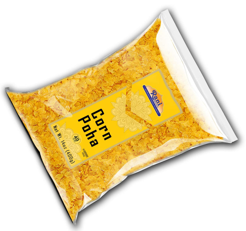 Rani Corn Poha 14oz (400g) ~ All Natural | Gluten Friendly | Vegan | Kosher | Indian Origin